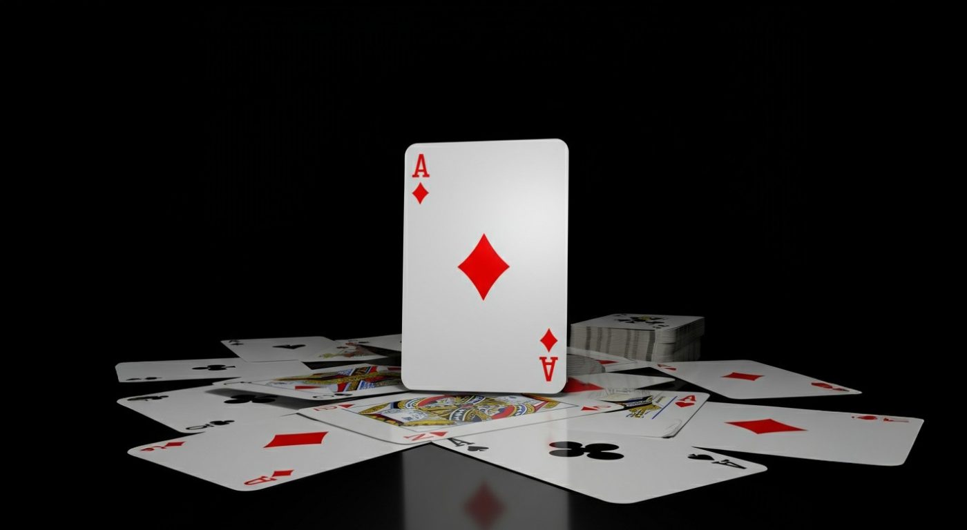 single card standing out