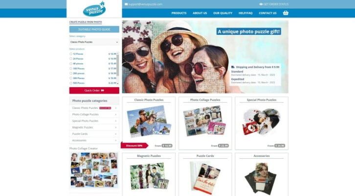 VenusPuzzle has offered some scenario templates to help users started in designing. You can easily create puzzles for Mother's Day, Valentine's Day or Christmas.