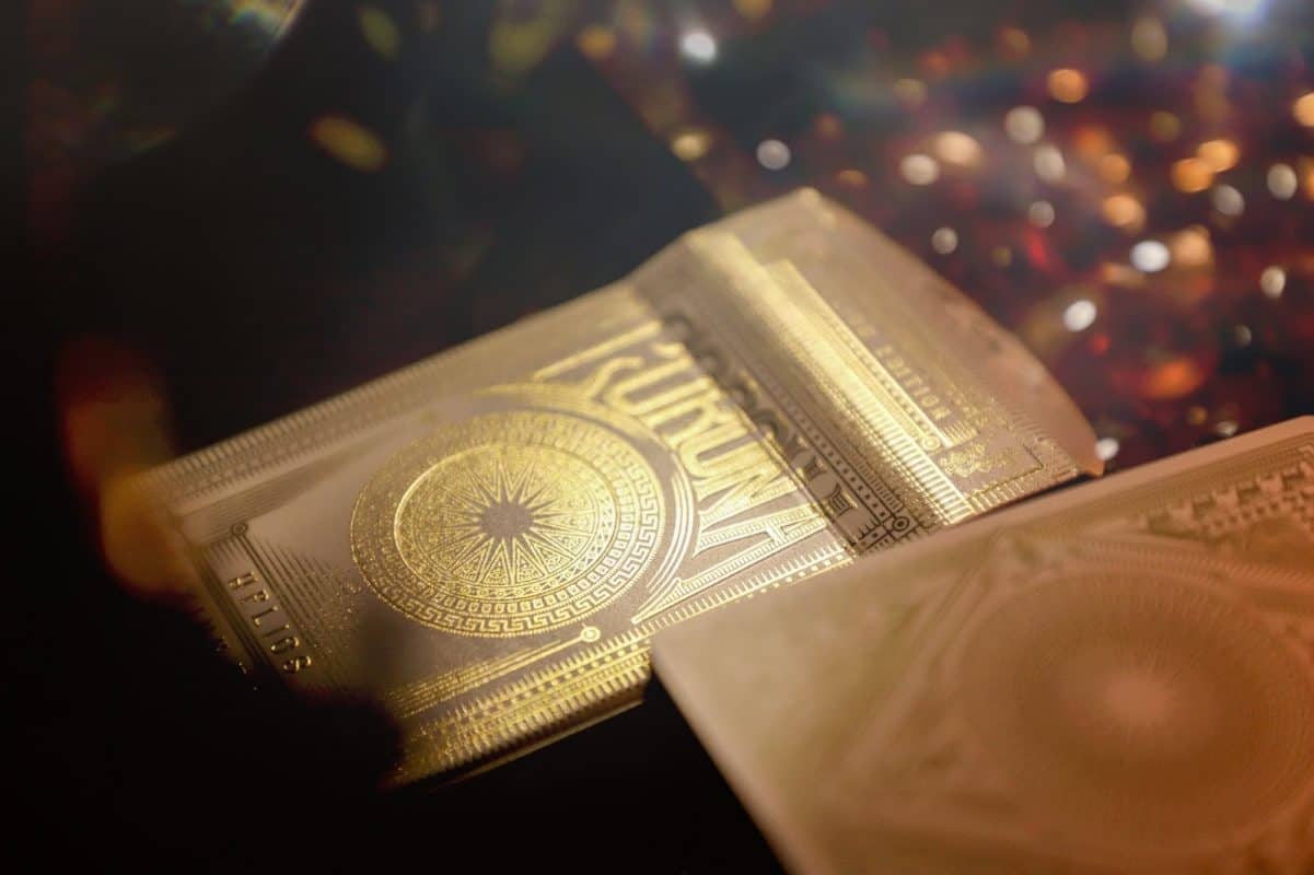 gold cold foil printing card deck
