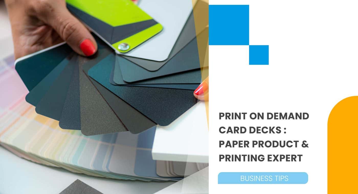 hands fanning out a material device that allows other the option to choose what material paper they want