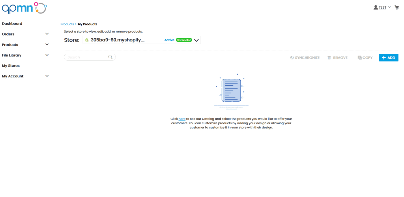 screen shot of QPMN on boarding process showing final stage
