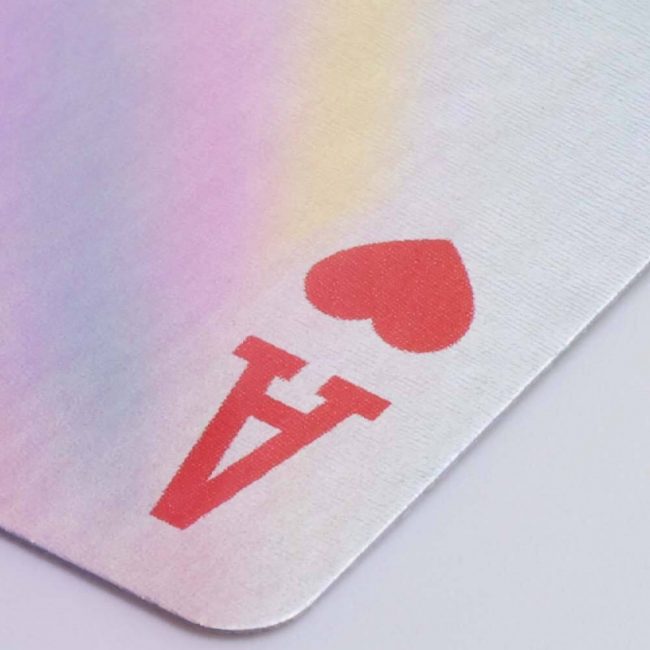 A Holographic Foil Playing Card Sample