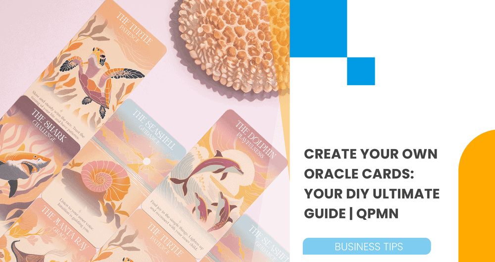 several oracle card banner image with blog title text