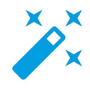 blue magic marker icon