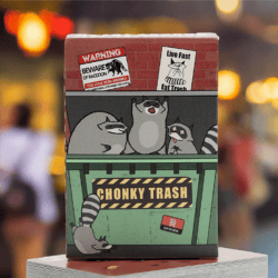 custom printed card deck featuring chonky trash