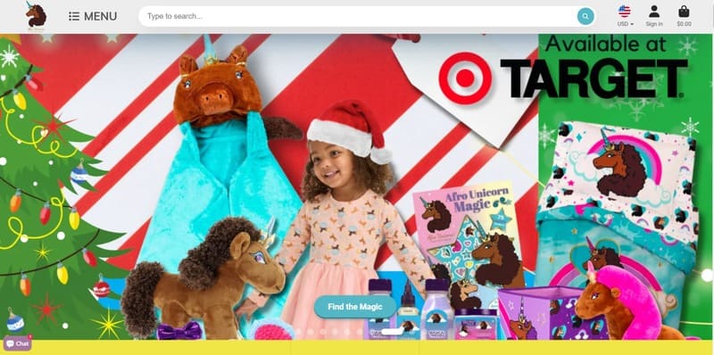 target website screenshot