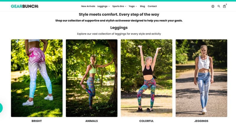 Gear Bunch homepage screenshot