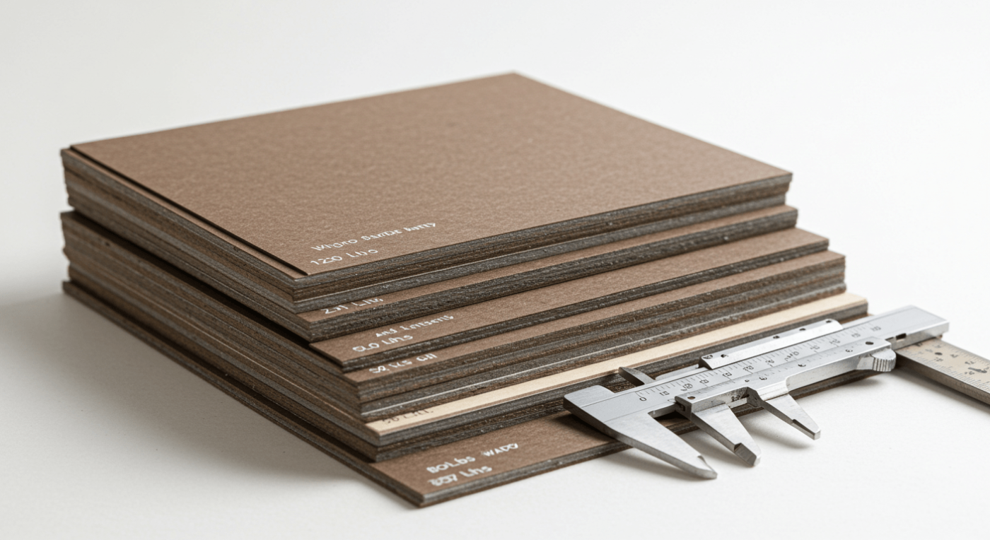 layers of thick card stock
