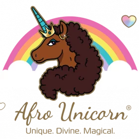 afro unicorn logo