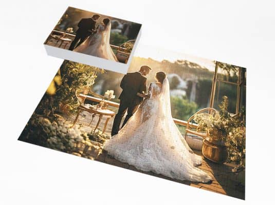 wedding photo jigsaw puzzle
