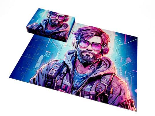 Ai generated image on puzzle for adults