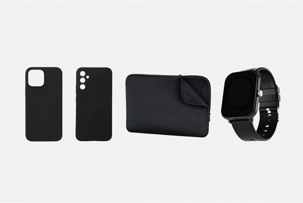 black phone cases and watch