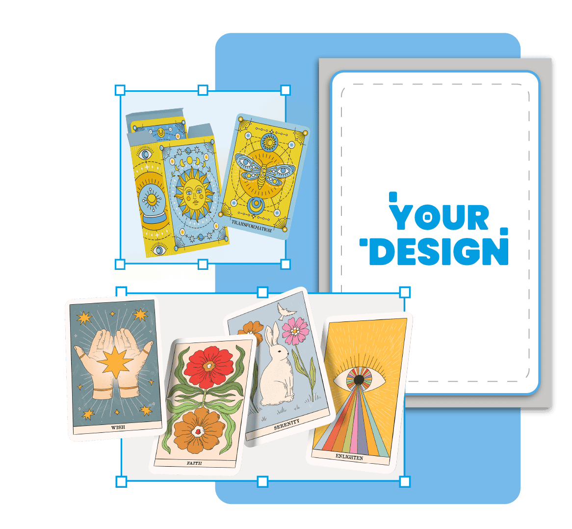 colorful and rich custom card designs