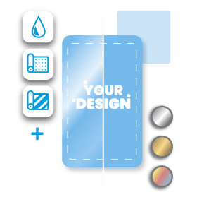 shiny glossy design of a card