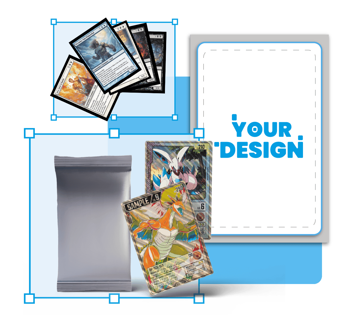 trading card template designs