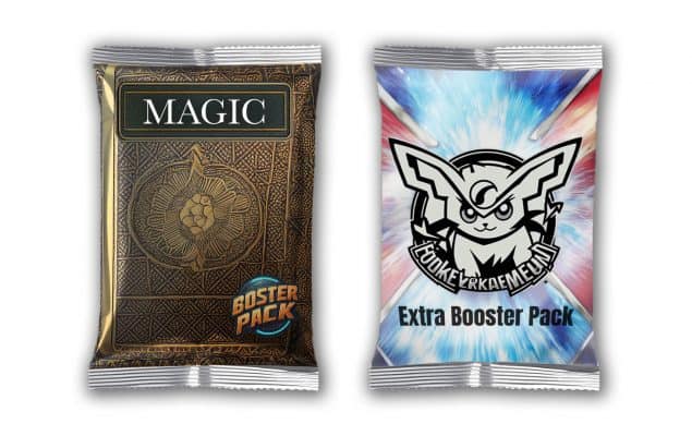 two different booster packs with different designs