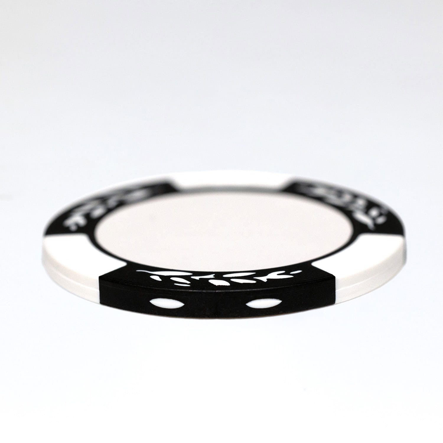 black custom poker chip