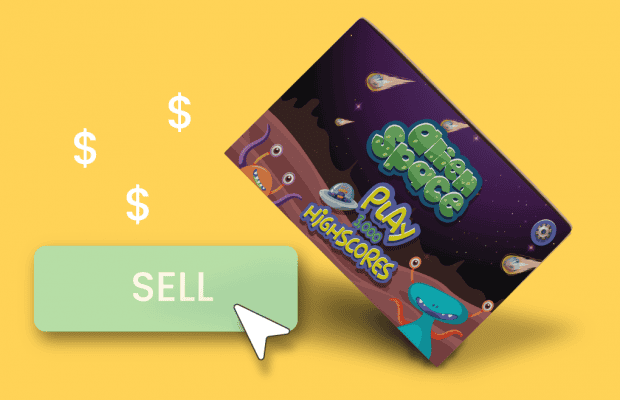 game with the button sell next to it