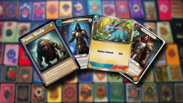 a range of TCG cards