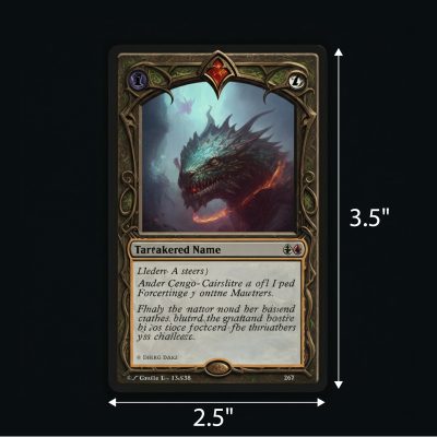 MTG card dimensions