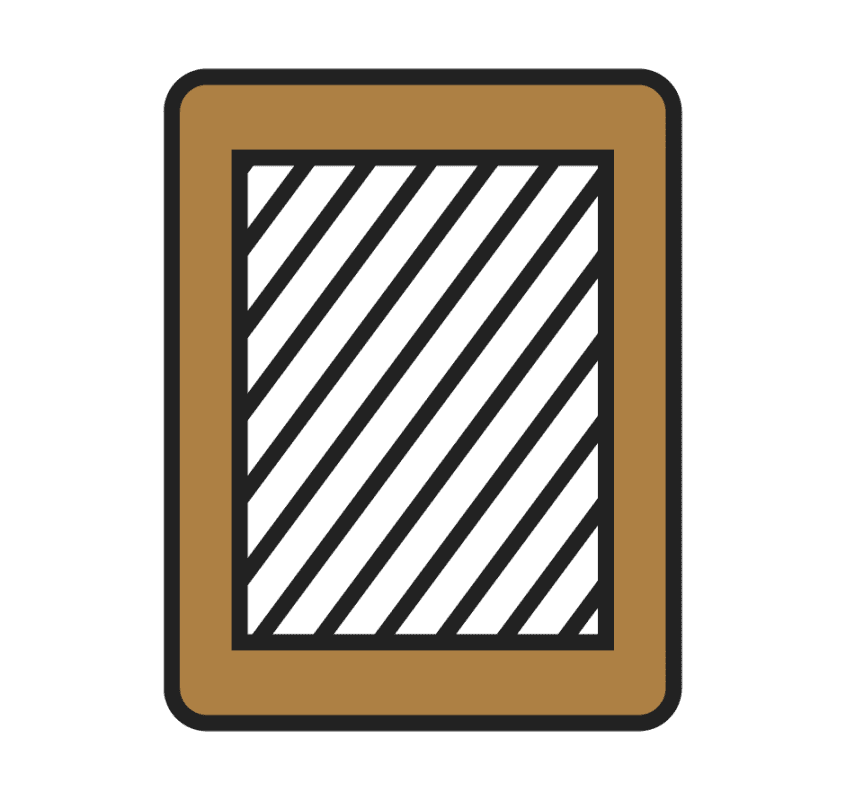 brown frame