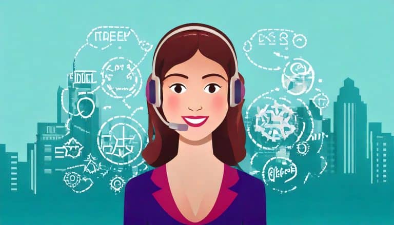 women with headset