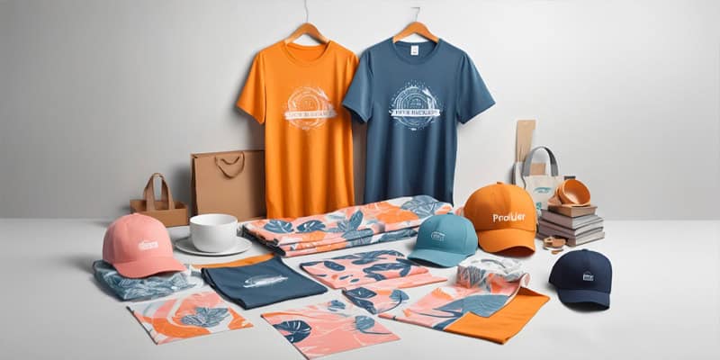 Typical products like t shirts that are found on online platforms