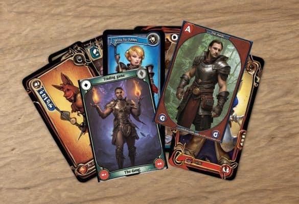 different tcg with heroes on them