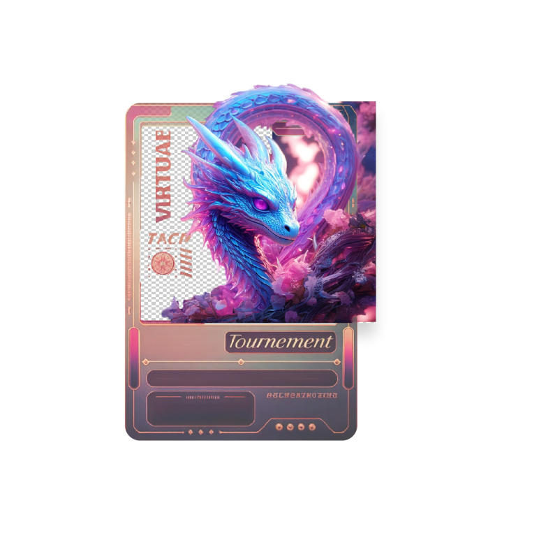 Dragon on custom card