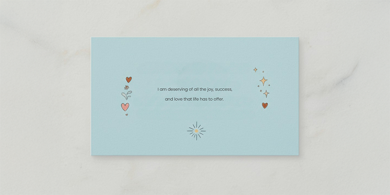 positive affirmation card