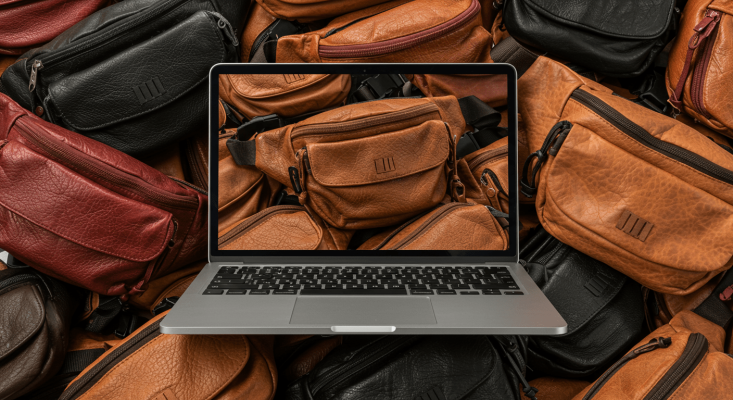laptop with fanny pack image