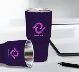 purple custom tumbler