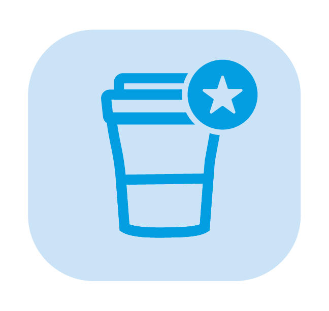 cup with star icon
