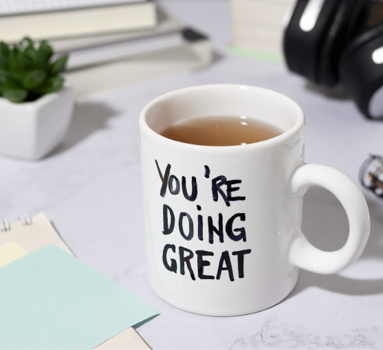 custom message mug