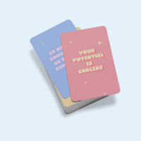 two custom made card decks with fine matte finish